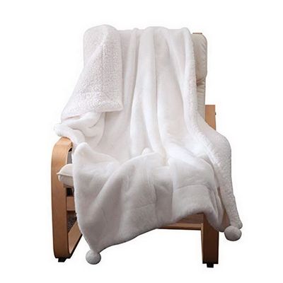 ποιότητας  Luxury High Quality 100% Polyester Faux Rabbit Fur Throw Blanket Anti-pilling Custom Wholesale εργοστάσιο